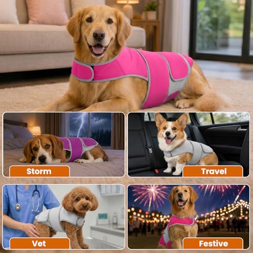 Dog Anxiety Relief Calming Vest (Purple / M)