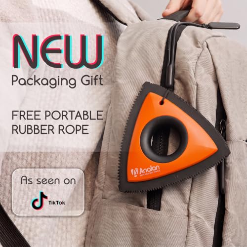 Mini Pet Hair Remover for Car Detailing Dog Hair Tool Brush (Orange)