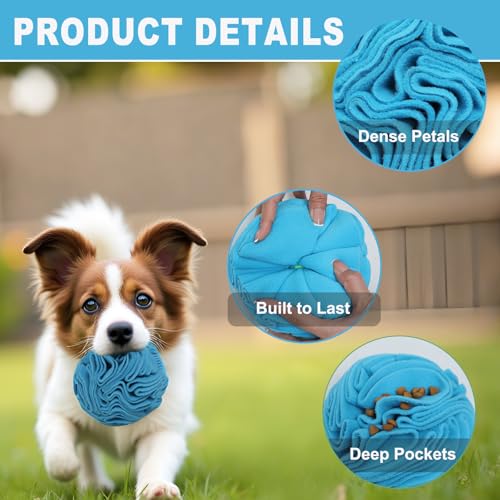 Blue Snuffle Ball for Dogs (Blue / Small)