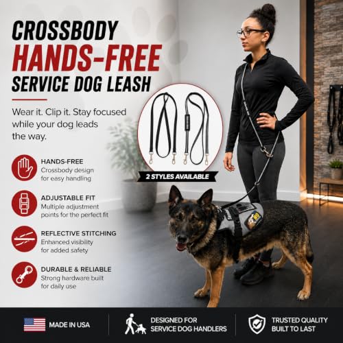 ActiveDogs Hands Free Dog Leash (7.5')