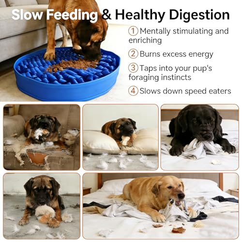 Snuffle Mat for Dogs Large Breed (Navy)