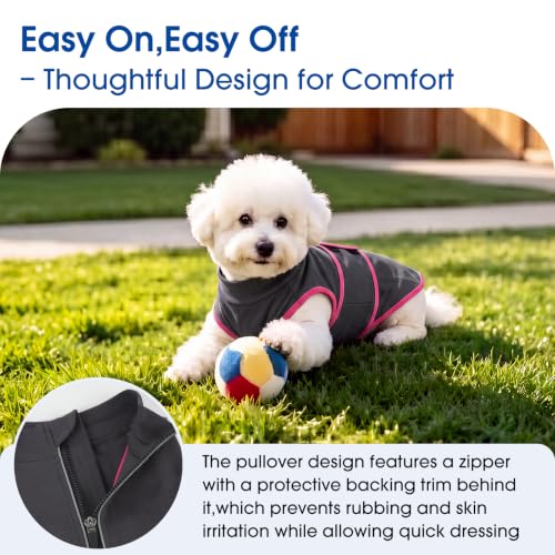 Snug Anxiety Compression Shirt for Dogs from Storms & Fireworks (Grey / Small(Chest Girth:21.7"))