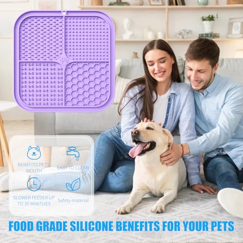 Lick Mat for Dogs (1pack / Light Purple)