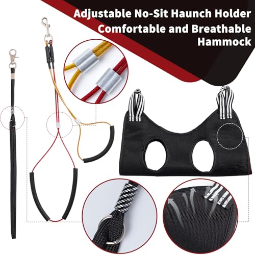 Dog Grooming Table Arm with Hammock (Black)