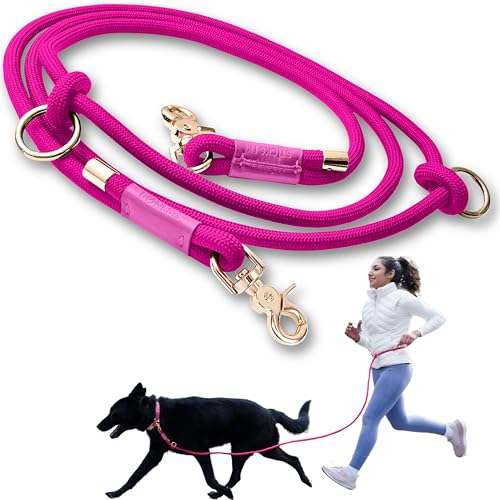 Hands Free Dog Leash (Pink / 8.2 ft x 3/8 in)