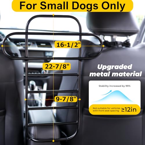 Metal Car Dog Barrier for Small to Medium Dog (Small / Matte Black)
