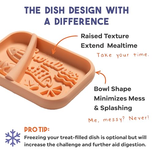 Sardina Silicone Lick Mat + Slow Feeder for Cats & Small Dogs (Melon / Sardina)