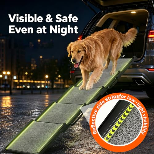Dog Ramp for Car with Telescoping Design (71" x 20")