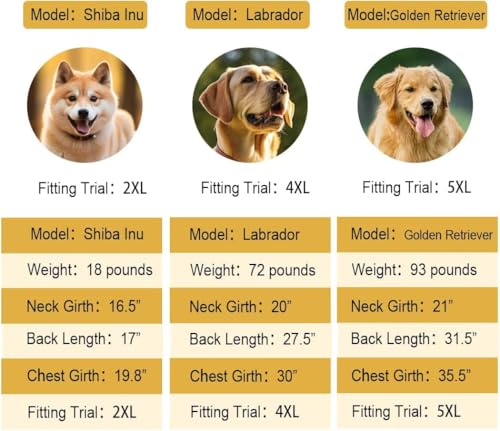 Dog Raincoat Waterproof Hooded (Yellow / 4XL-Fit for 50 to 77 pounds)