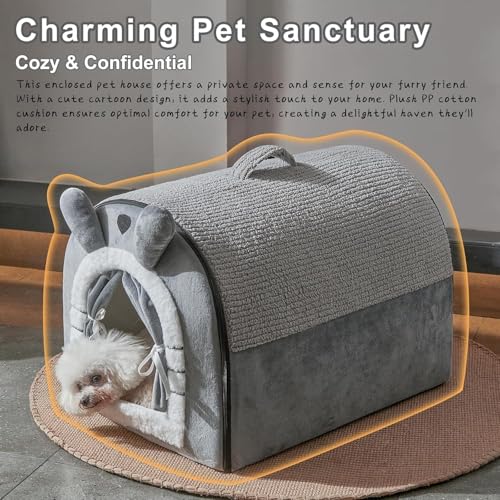 Small Dog House Indoor (Medium(19"*13.4"*13.4"))