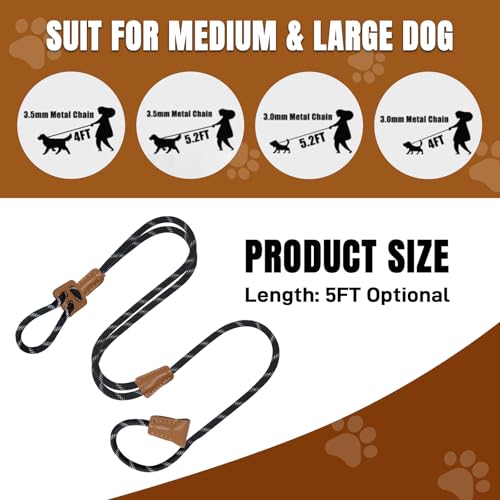 No Pull Dog Slip Lead Leash & Collar Harness 3 (Black)