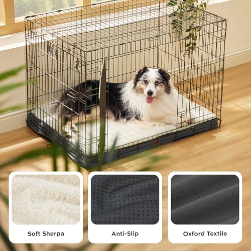 XL Dog Bed for Crate (41"L x 27"W x 3"Th / Grey)