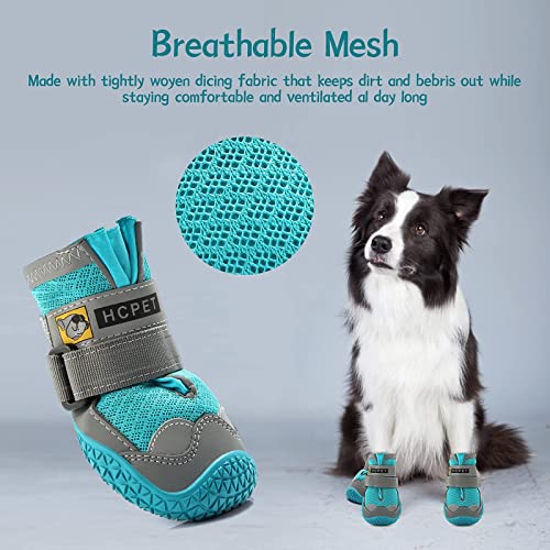 Dog Boots for Large Dogs (Blue / Width 2.75 Inch)