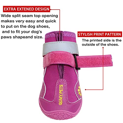 Dog Shoes for Hot Pavement (Size 1: 1.8''x2.3''(W*L) (Pack of 4))
