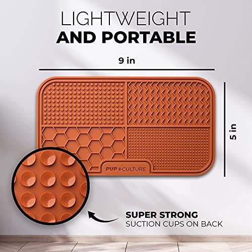 Dog Lick Mat for Dogs (2 Pack / Orange)
