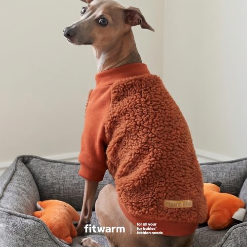 Sherpa Dog Fleece Sweater (Large / Red)