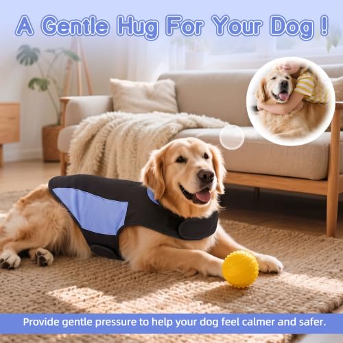 Dog Anxiety Relief Calming Vest Red (S)