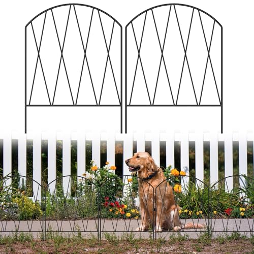 10 Pack Decorative Garden Fence Animal Barrier (10 Pack,10.3 ft (L) x 15.9 in (H))