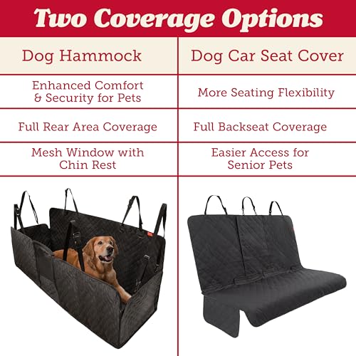 Dog Car Seat Cover (- Premium Edition - Black)
