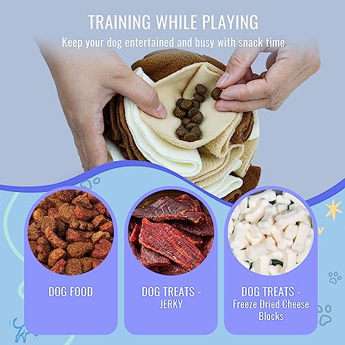 Pet Snuffle Ball (Milk tea brown / 10cm)