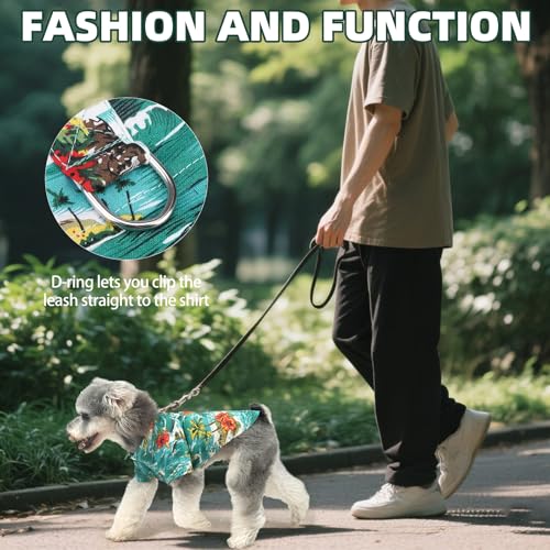 Dog Hawaiian Shirt (Medium / Hawaiian Green)