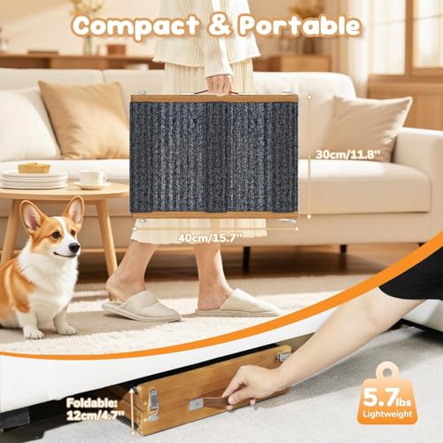 Dog Ramp for Couch Foldable (Walnut / 32")