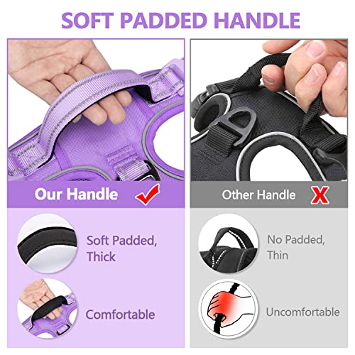 No Pull Dog Harness (XL / Light Purple(Matching Trim))