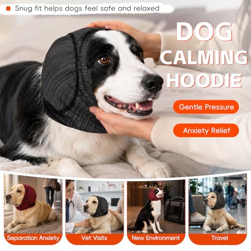 Dog Ear Muffs (Grey / X-Large(Head Circle:20"-24"))