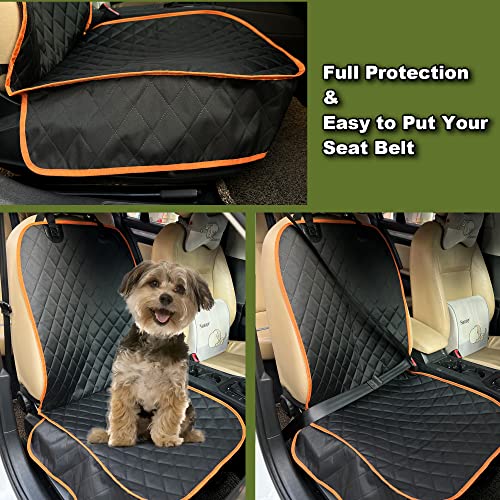 2 Packs Car Front Seat Cover for Dogs (2 Pack-Orange / 2pack)