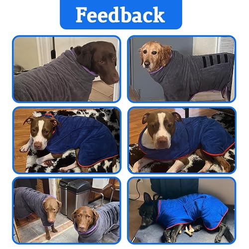 Dog Drying Coat (Red / Large)