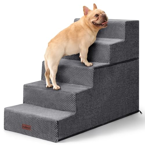 Dog Steps for High Bed (Grey)