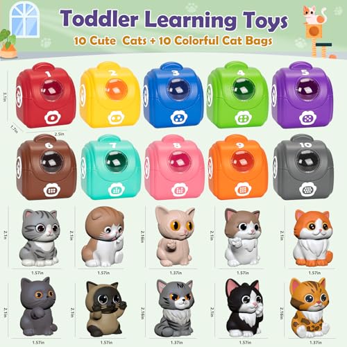 Learning Toys for 1 2 3 Year Old Boys Girls (KITTEN)