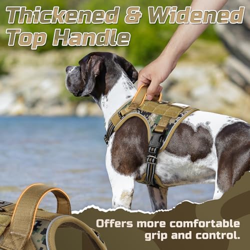 Tactical Dog Harness for Medium (Brown camo / Medium)