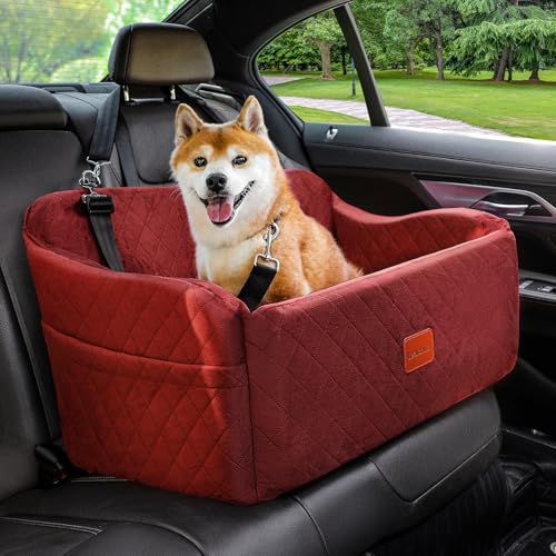 Dog Car Seat for Medium (Red / Large)