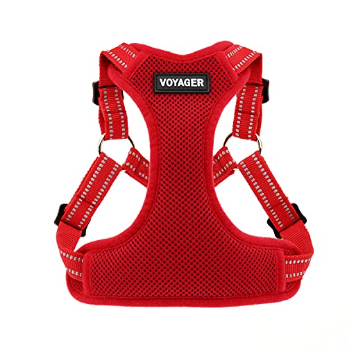 Voyager Step in Flex Adjustable Dog Harness (Harness (Red) / L)