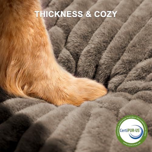 Dog Bed for Small Medium Dog (Coffee / M (25"x21"x7"))