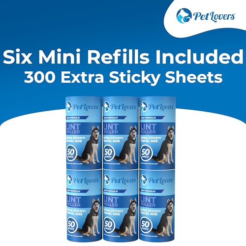 Extra Sticky Lint Roller Mega Value Set for Pet Hair Removal