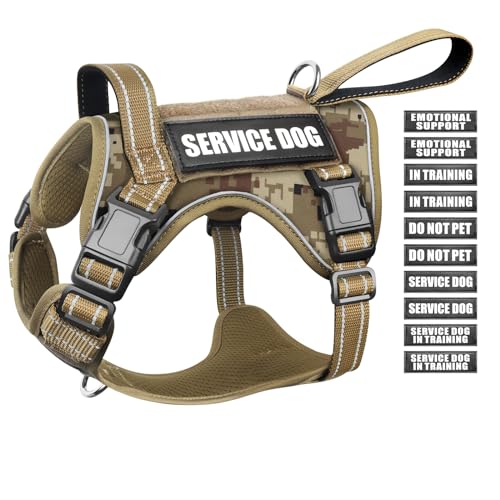 Tactical Dog Harness (Medium / Desert Camo)