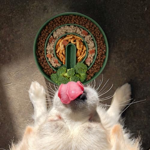 Slow Feeder Dog Bowl (Olive Green)