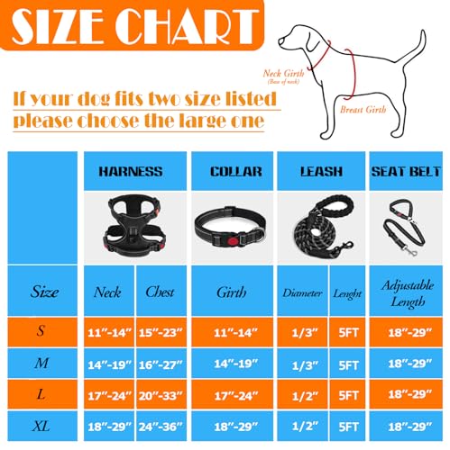No Pull Dog Harness (Large / Black)