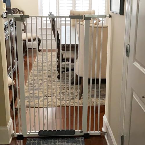 51.18 Inch Extra Tall Pet Gate (White / 51 inch)