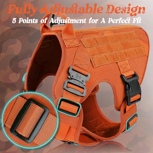 Tactical Dog Harness for Small (Orange / Small)