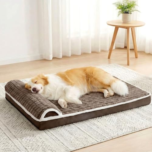 Orthopedic Medium Dog Bed Pillow Pet Sofa Bed 30''X20'' Taupe (Taupe / 30"L x 20"W x 3.5"Th)