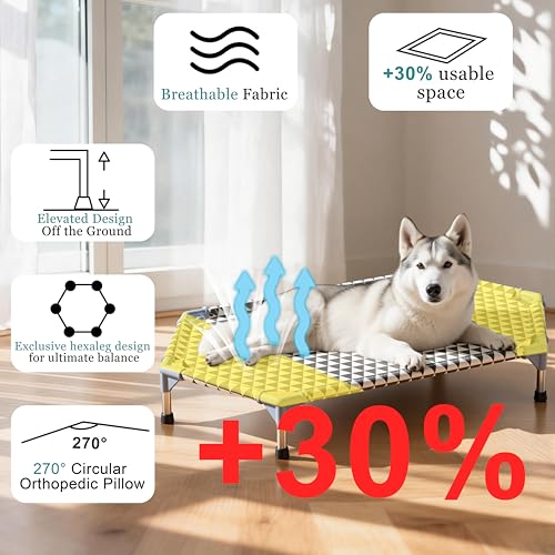 Elevated Outdoor Dog Bed (6 sided Medium)