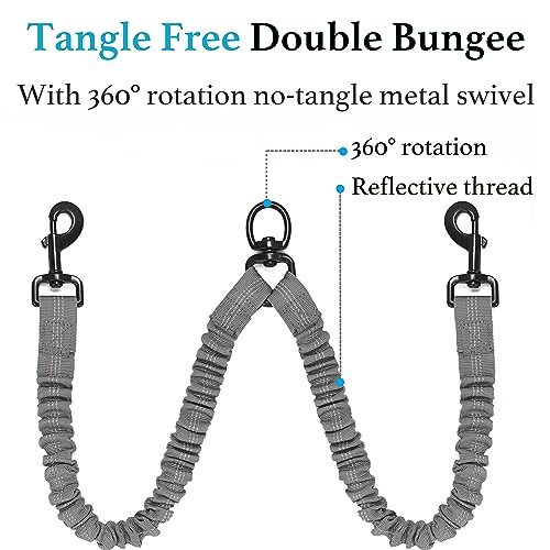 Double Dog Leash (Grey / Large)