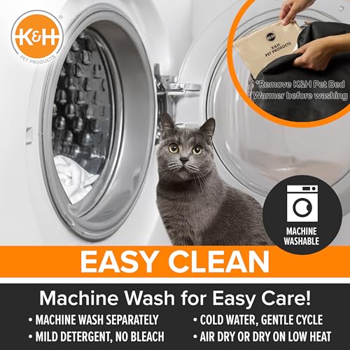 K&H Heated Cat Bed (Chocolate / 14 X 18 Inches / Cup Bomber)