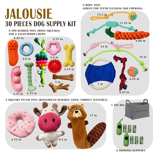 Multipack Dog Squeaky Toys Bulk Bundle Pup Toy (30 PCs Gift Basket)