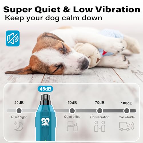 6 Speed Dog Nail Grinder (E-Bright Blue)