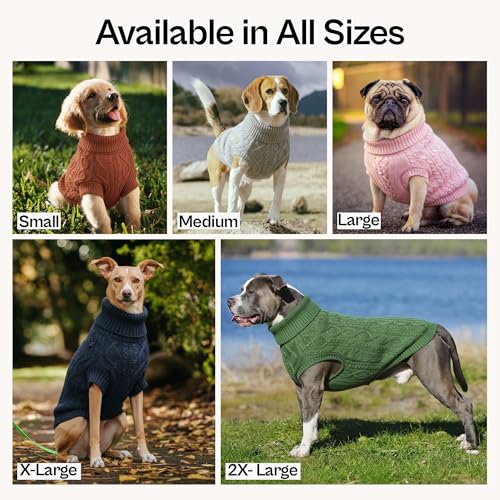 Pull Over Dog Sweater (S / Cable Knit Pink)