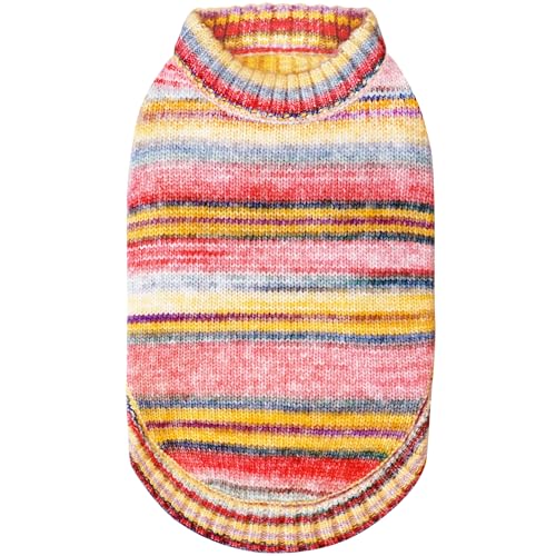 Dog Sweater Award Winning Christmas Sweater for Small Dogs (16 inch / Rainbow Hue)